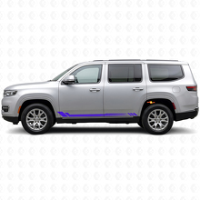 Honeycomb Stripes Side Vinyl Decal for Jeep Wagoneer 2022+_2