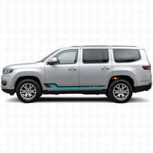 Vintage Style Side Stripes Vinyl Decal for Jeep Wagoneer 2022+_2