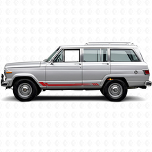 Honeycomb Stripes Side Vinyl Decal for Jeep Wagoneer 1963-1991_3