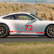 72 Racing Style Side Vinyl Decal 2 for Porsche 911 GT3_3