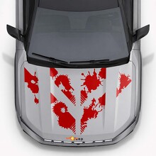 Mud Splash Style Hood Vinyl Decal for Jeep Compass 2026_3