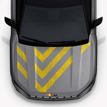Topographic Style Hood Stripes Vinyl Decal for Jeep Compass 2026_2