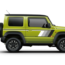 Retro Style Side Stripes Vinyl Decal For Suzuki Jimny _2