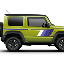 Retro Style Side Stripes Vinyl Decal For Suzuki Jimny _3