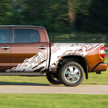 Mud Splash Style Side Vinyl Decal for Toyota Tundra _2