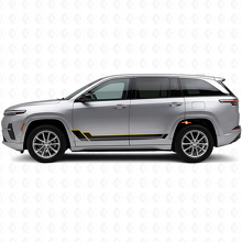 Twin Stripes Rocker Panel Vinyl Decal for Jeep Wagoneer S 2024+_2