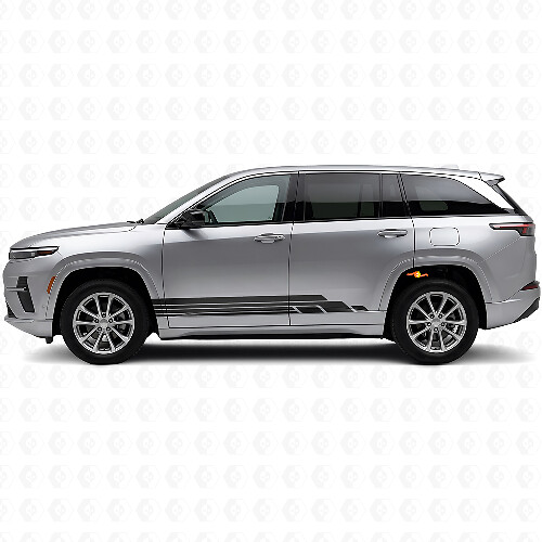Curved Stripes Side Vinyl Decal Kit for Jeep Wagoneer S 2024+_1