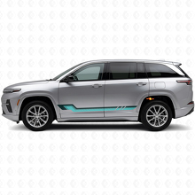 Vintage Style Side Stripes Vinyl Decal for Jeep Wagoneer S 2024+_2