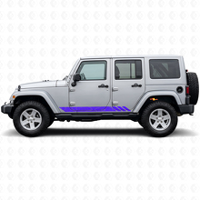Topographic Style Stripes Side Vinyl Decal for Jeep Wrangler JK 2007-2018_2