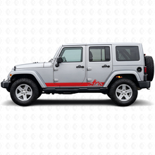 Mountains Style Stripes Side Vinyl Decal for Jeep Wrangler JK 2007-2018_3