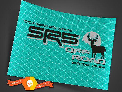 SR5 Off Road Whitetail Edition Side Vinyl Decals for Toyota