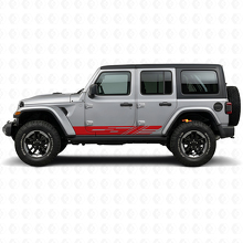 Decorated Side Stripes Vinyl Decal for Jeep Wrangler JL 2018+_3