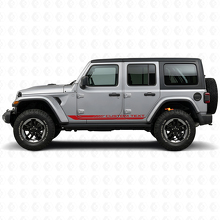 Checkered Curved Side Stripes Vinyl Decal for Jeep Wrangler JL 2018+_3