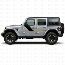 Twin Stripes Side Vinyl Decal for Jeep Wrangler JL 2018+_2