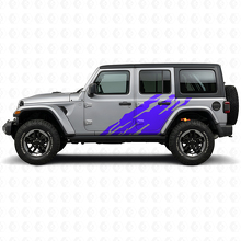 Mud Splash Graphic Side Vinyl Decal for Jeep Wrangler JL 2018+_2