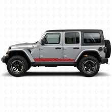 Intertwined Stripes Side Vinyl Decal for Jeep Wrangler JL 2018+_3