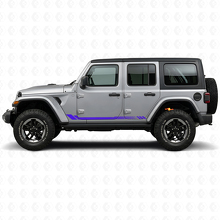 Honeycomb Stripes Side Vinyl Decal for Jeep Wrangler JL 2018+_2