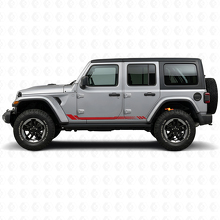 Honeycomb Stripes Side Vinyl Decal for Jeep Wrangler JL 2018+_3