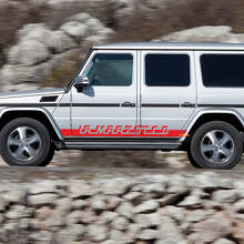 Custom Text Racing Stripes Side Vinyl Decal Sticker for Mercedes-Benz G-Class_3