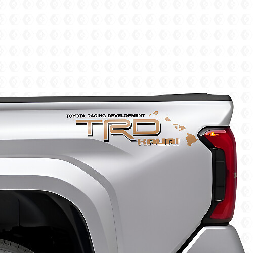 TRD Kauai Hawaii Bed Side Vinyl Decal Kit for Toyota Trucks