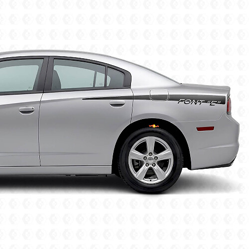 Custom Rear Side Stripes Vinyl Decal for Dodge Charger 2011-2014