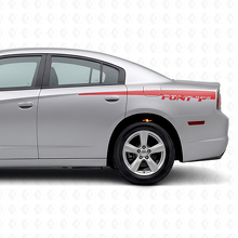 Custom Stripes Rear Side Vinyl Decal for Dodge Charger 2011-2014_3