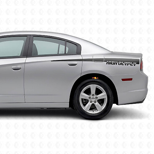 High Output Side Stripes Vinyl Decal for Dodge Charger 2011-2014