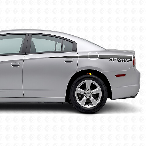 Sport Style Side Stripes Vinyl Decal for Dodge Charger 2011-2014