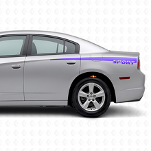 Sport Style Side Stripes Vinyl Decal for Dodge Charger 2011-2014_2