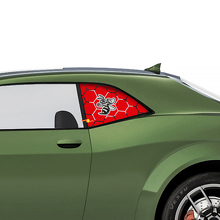 Angry Hornet Side Window Vinyl Decals For Dodge Challenger _3
