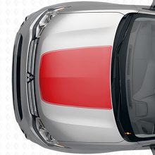 Central Hood Strip Vinyl Decal For Mitsubishi Outlander 2012-2014_4