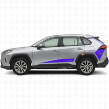 TRD Hockey Style Side Stripes Vinyl Decal For Toyota RAV4 2019-2024_2