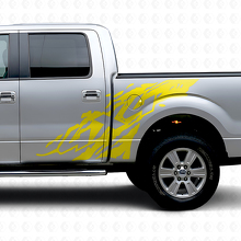 4x4 Mud Splash Side Vinyl Decal Kit For Musclecar Truck 2009-2012_6