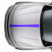 Thin Outline Hood Stripe Vinyl Decal for Dodge Charger_2