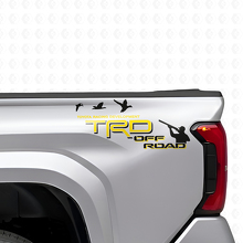 TRD Off Road Duck Hunter Bed Side Vinyl Decals Set for Toyota Trucks_8