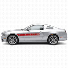 Horse Logo Side Stripes Vinyl Decal Kit for Musclecar Musclecarmodel 2010-2014_3