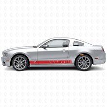 Horse Logo Rocker Panel Stripes Vinyl Decal Kit for Musclecar Musclecarmodel 2010-2014_3