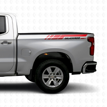 Silverado RST Rear Side Stripes Vinyl Decal Kit For Chevrolet Silverado 2019-2023_5