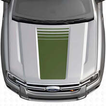 Center Strobe Hood Stripe Vinyl Decal Kit For Musclecar Ranger 2024-26_3