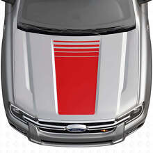Center Strobe Hood Stripe Vinyl Decal Kit For Musclecar Ranger 2024-26_4