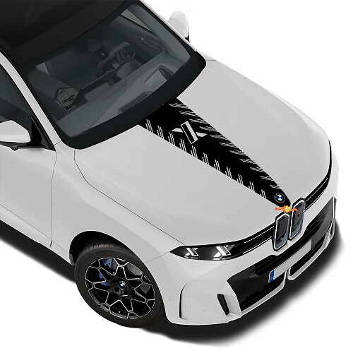 X Style Center Hood Stripe Vinyl Decal For BMW X5 G65_1