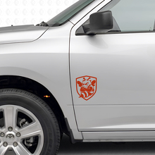 Grumpy Bee Shield Side Vinyl Decals Set for Dodge Ram 1500-3500_4