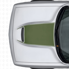 Blackout Outline Hood Vent Vinyl Decal for Dodge Challenger 2015+_3