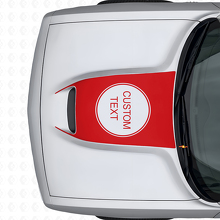 Custom Lettering Hood Vent Vinyl Decal for Dodge Challenger 2015+_4