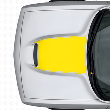 Blackout Outline Hood Vinyl Decal for Dodge Challenger 2015+_6