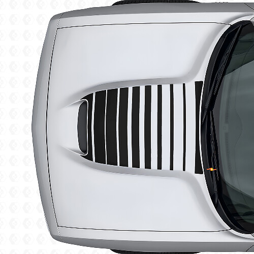 Strobe Hood Stripes Vinyl Decal for Dodge Challenger 2015+_1