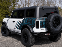 Topographical Map Full Vinyl Decal Kit for Ford Bronco_2