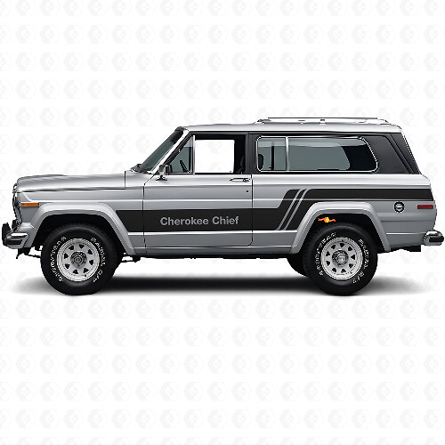 Cherokee Chief Side Stripes Vinyl Decal Kit for Jeep Cherokee 1979_1