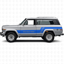 Cherokee Chief Side Stripes Vinyl Decal Kit for Jeep Cherokee 1979_2
