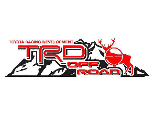 2 TOYOTA TRD OFF  Mountain  TRD racing development side vinyl decal sticker 5